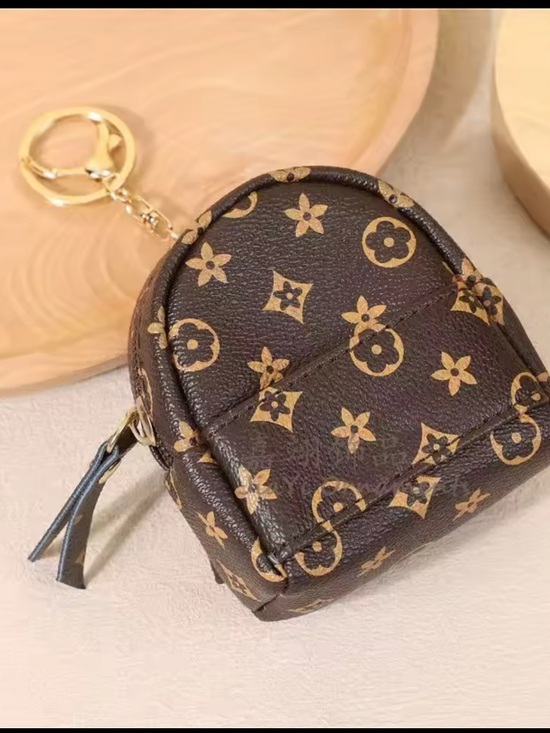 Handbags - Monogram Blooming Flowers Bag Charm,Mini Pouch, Key Chain Holder, IPod ,Ear Buds
